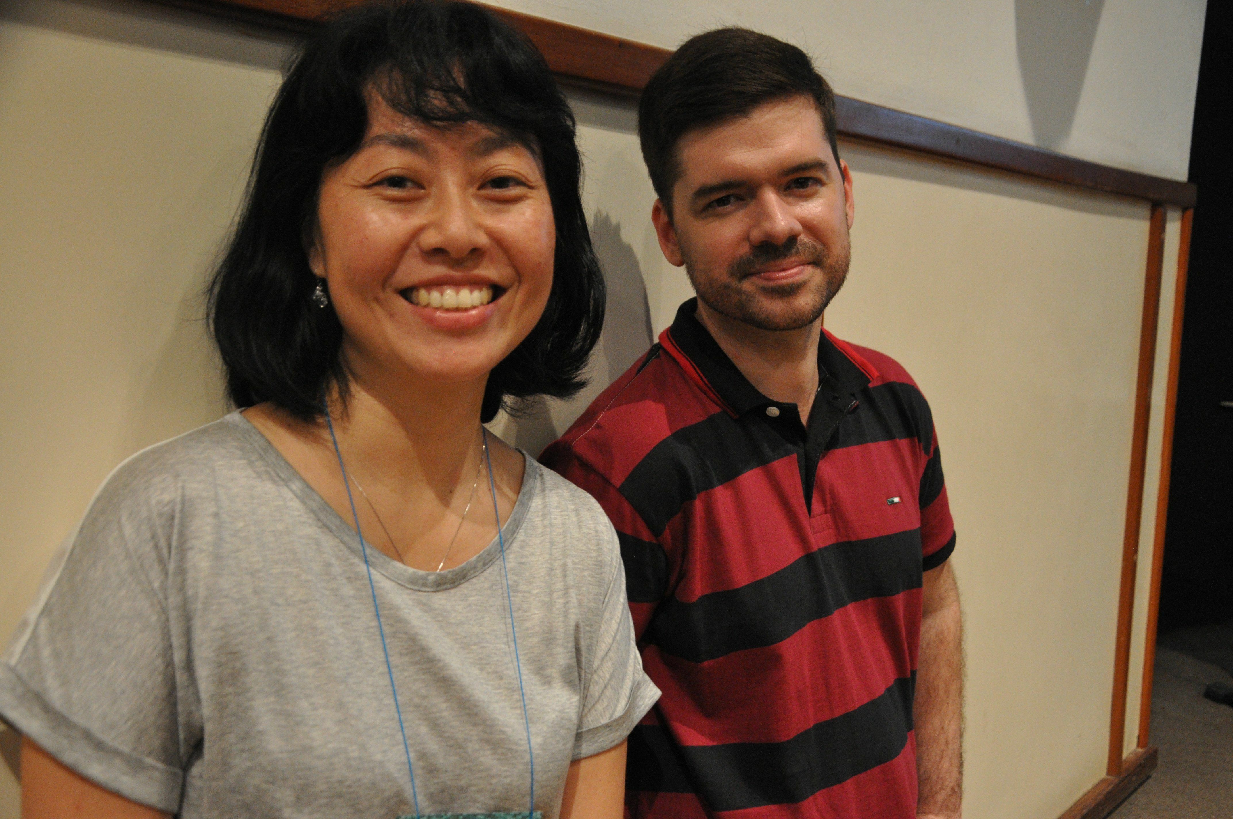 Professores Elaine Harada e Horácio Oliveira, coordenadores da EPA! 2015